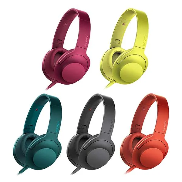 Sony MDR-100ABN Wireless Bluetooth Over-the-Ear Headphone with Mic - Cinnabar Red