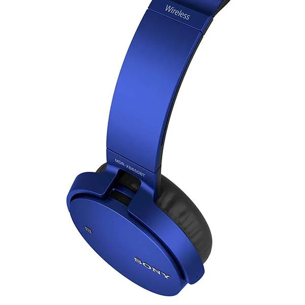 Sony MDR-XB650BT Wireless Bluetooth On-Ear Headphone - Blue