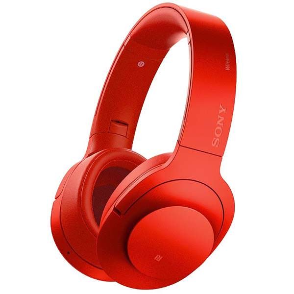 Sony MDR-100ABN Wireless Bluetooth Over-the-Ear Headphone with Mic - Cinnabar Red Sony MDR-100ABN Wireless Bluetooth Over-the-Ear Headphone with Mic - Cinnabar Red