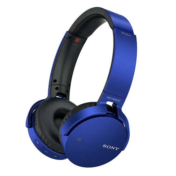 Sony MDR-XB650BT Wireless Bluetooth On-Ear Headphone - Blue