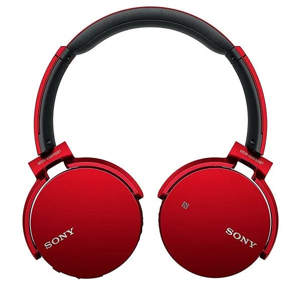 Sony MDR-XB650BT Wireless Bluetooth On-Ear Headphone - Red