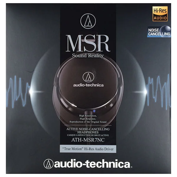 Audio-Technica ATH-MSR7NC SonicPro Noise-Cancelling Over-Ear Headphone with Mic