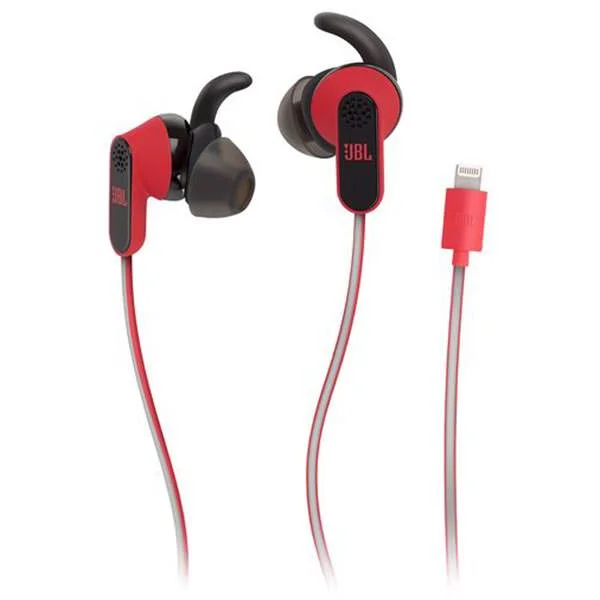 JBL Reflect Aware Noise-Cancelling Lightning In-Ear Earphone with Mic - Red