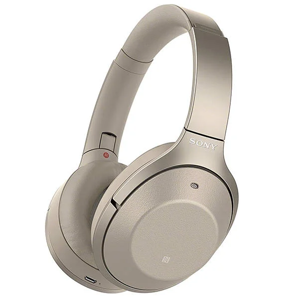 Sony WH-1000XM2 Wireless Bluetooth Noise-Cancelling Over-the-Ear Headphone with Mic - Beige