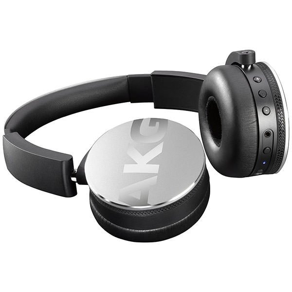 AKG Y50BT Wireless Bluetooth On-Ear Headphone with Mic - Silver