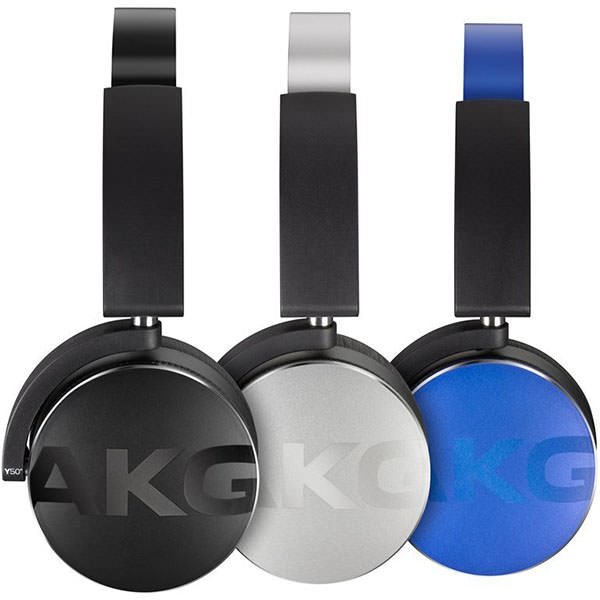 AKG Y50BT Wireless Bluetooth On-Ear Headphone with Mic - Silver