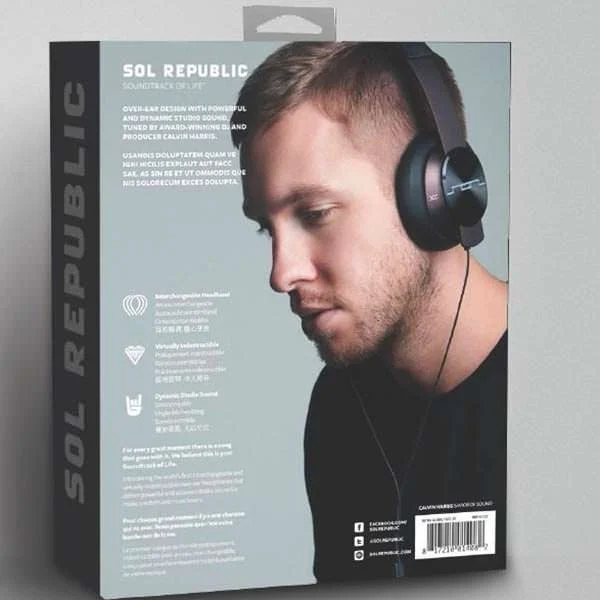 SOL Republic Master Tracks XC by Calvin Harris Over-the-Ear Headphone with Mic