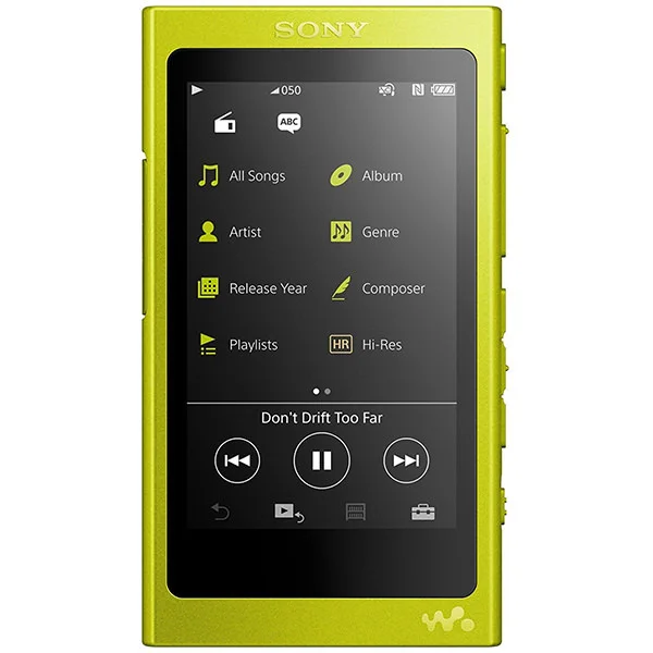Sony NW-A35 Digital Audio Player - Lime Yellow