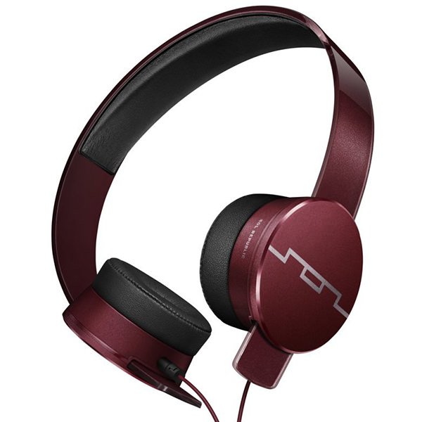 SOL Republic Tracks HD2 Over-the-Ear Headphone with Mic - Crimson