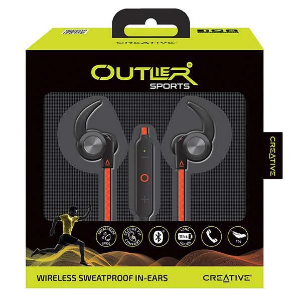 Creative Outlier Sports Wireless Bluetooth In-Ear Earphone - Orange