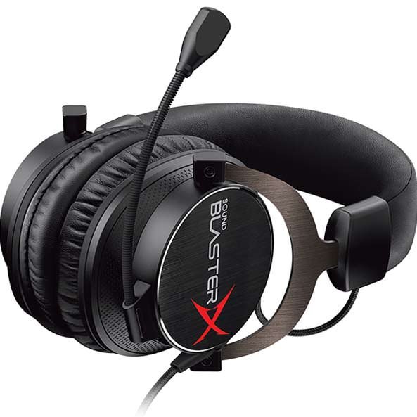 Creative Sound BlasterX H5 Over-the-Ear Headset with Mic - Black