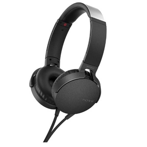 Sony MDR-XB550AP On-Ear Headphone with Mic - Black Sony MDR-XB550AP On-Ear Headphone with Mic - Black