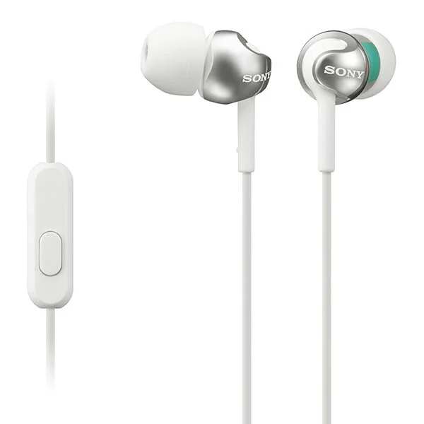 Sony MDR-EX110AP In-Ear Earphone with Mic - White