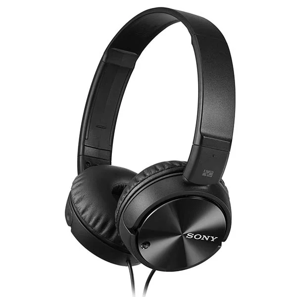 Sony MDR-ZX110NC Noise-Cancelling On-Ear Headphone with Mic - Black