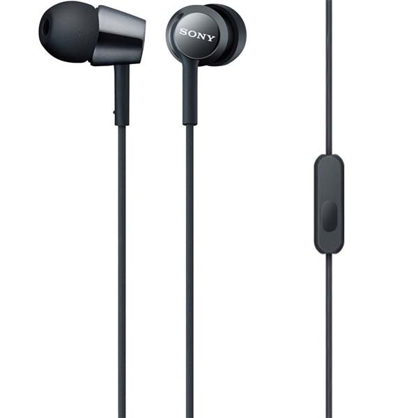 Sony MDR-EX150AP In-Ear Earphone with Mic - Black Sony MDR-EX150AP In-Ear Earphone with Mic - Black