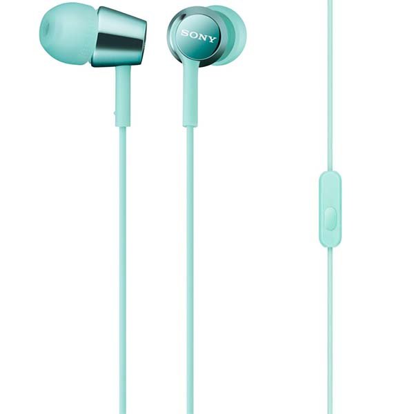 Sony MDR-EX150AP In-Ear Earphone with Mic - Light Blue Sony MDR-EX150AP In-Ear Earphone with Mic - Light Blue
