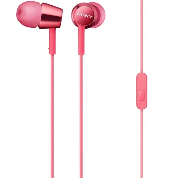 Sony MDR-EX150AP In-Ear Earphone with Mic - Light Pink