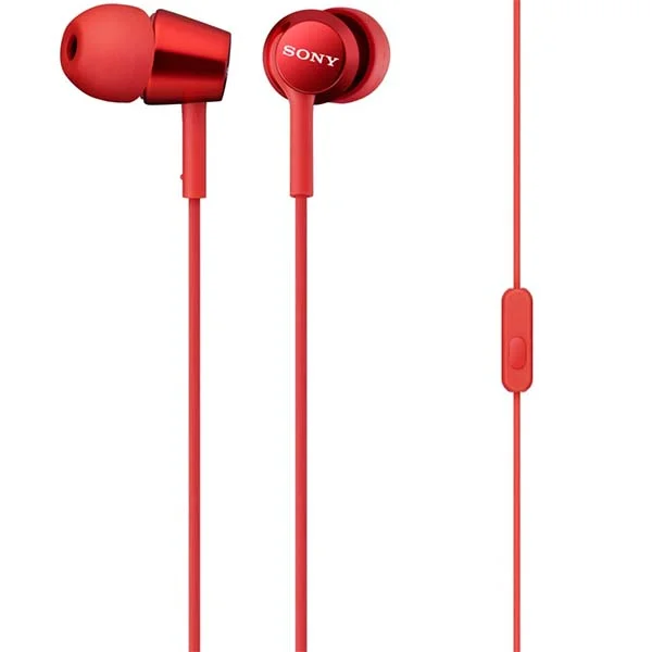 Sony MDR-EX150AP In-Ear Earphone with Mic - Red