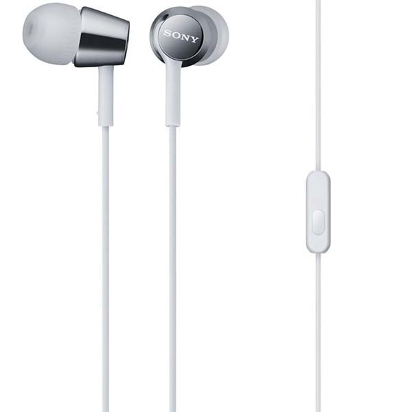 Sony MDR-EX150AP In-Ear Earphone with Mic - White Sony MDR-EX150AP In-Ear Earphone with Mic - White