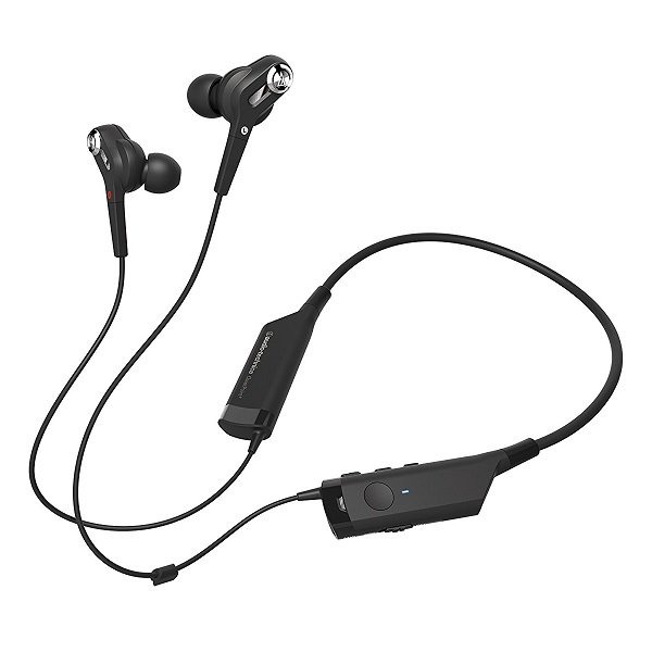 Audio-Technica ATH-ANC40BT Noise-Cancelling Neckband Wireless Bluetooth In-Ear Earphone with Mic Audio-Technica ATH-ANC40BT Noise-Cancelling Neckband Wireless Bluetooth In-Ear Earphone with Mic