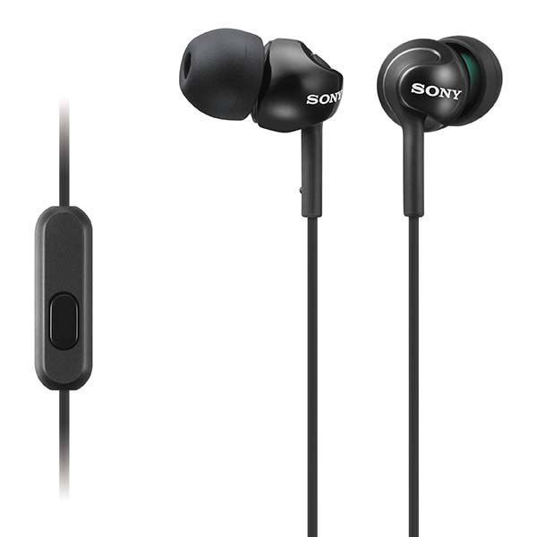 Sony MDR-EX110AP In-Ear Earphone with Mic - Black Sony MDR-EX110AP In-Ear Earphone with Mic - Black