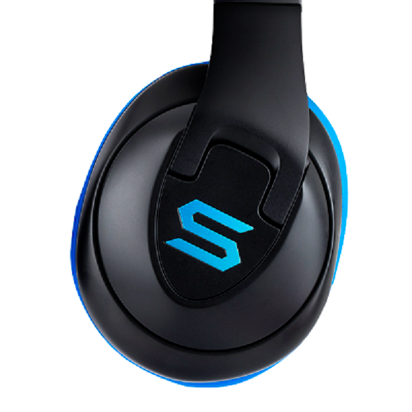 Soul by Ludacris X-Tra Wireless Bluetooth Over-The-Ear Headphone with Mic - Blue
