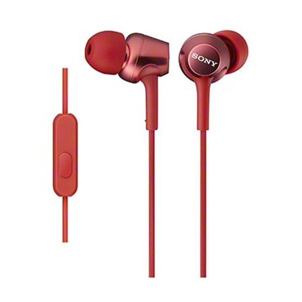 Sony MDR-EX250AP In-Ear Earphone with Mic - Red