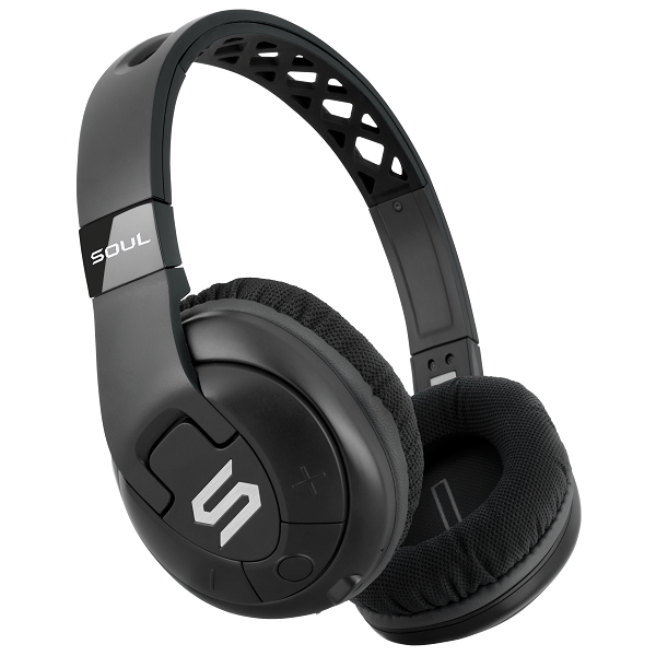 Soul by Ludacris X-Tra Wireless Bluetooth Over-The-Ear Headphone with Mic - Black