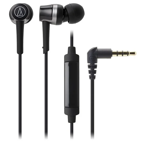 Audio-Technica ATH-CKR30iS In-Ear Earphone with Mic - Black