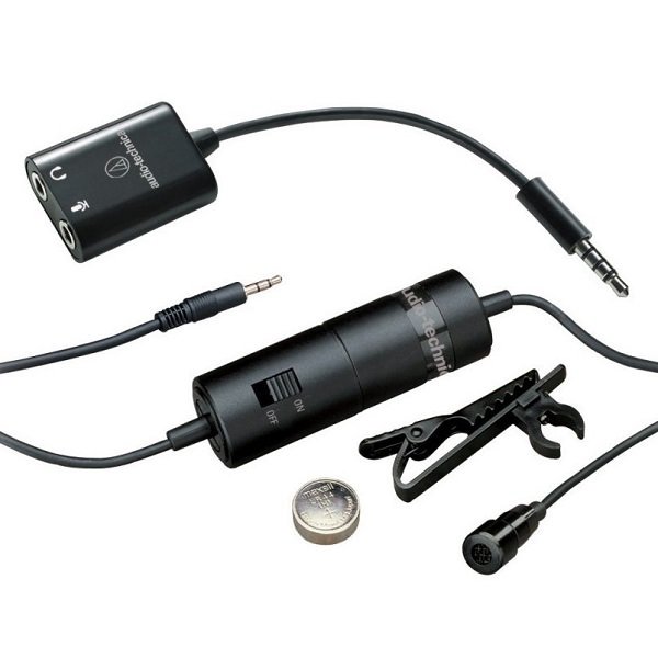 Audio-Technica ATR3350iS Omnidirectional Lavalier Microphone for DSLR & Smartphones Audio-Technica ATR3350iS Omnidirectional Lavalier Microphone for DSLR & Smartphones
