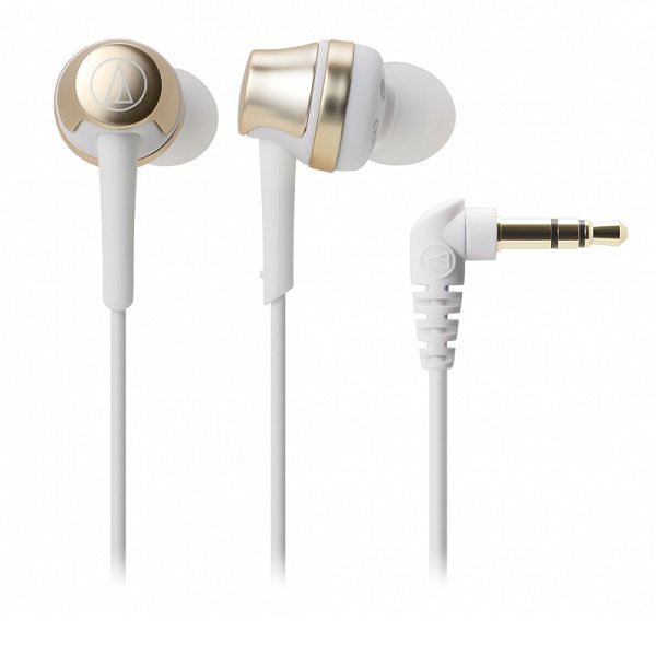 Audio-Technica ATH-CKR50iS In-Ear Earphone with Mic - Champagne Gold