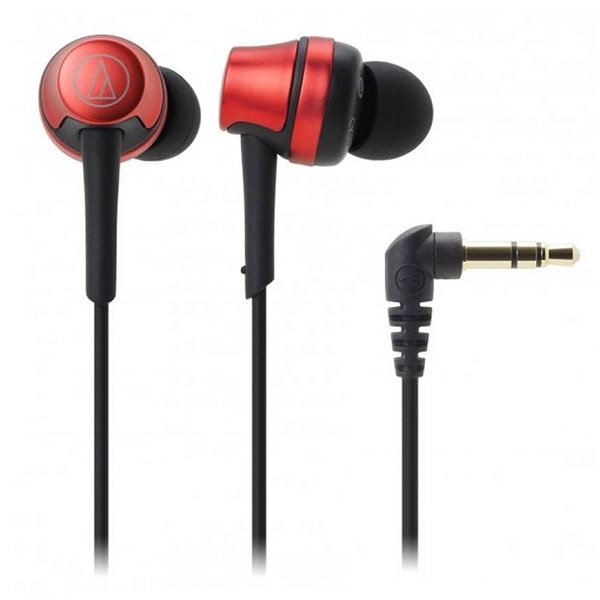 Audio-Technica ATH-CKR50iS In-Ear Earphone with Mic - Metallic Red 