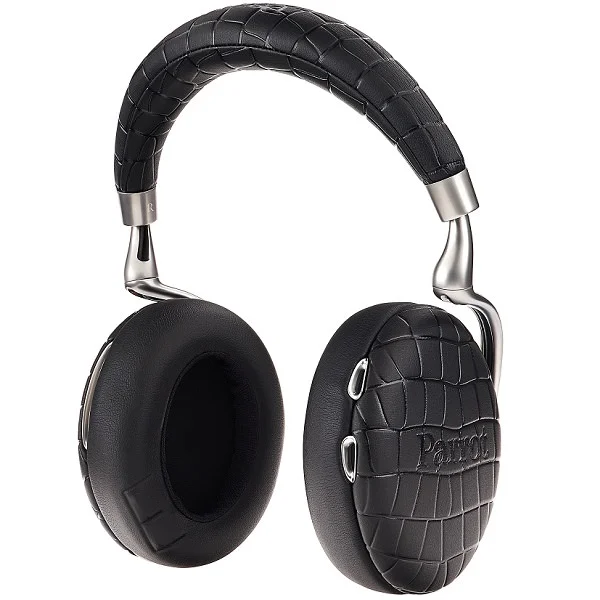 Parrot Zik 3 Wireless Bluetooth Noise-Cancelling Over-Ear Headphone with Mic - Black Crocodile