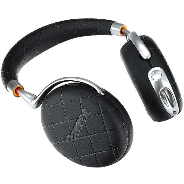 Parrot Zik 3 Wireless Bluetooth Noise-Cancelling Over-Ear Headphone with Mic - Black Overstitched