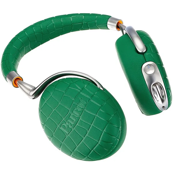 Parrot Zik 3 Wireless Bluetooth Noise-Cancelling Over-Ear Headphone with Mic - Emerald Green Crocodile