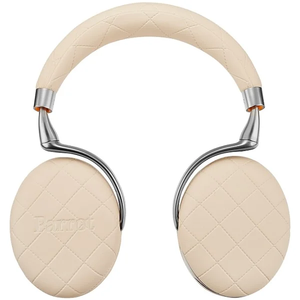 Parrot Zik 3 Wireless Bluetooth Noise-Cancelling Over-Ear Headphone with Mic - Ivory Overstitched