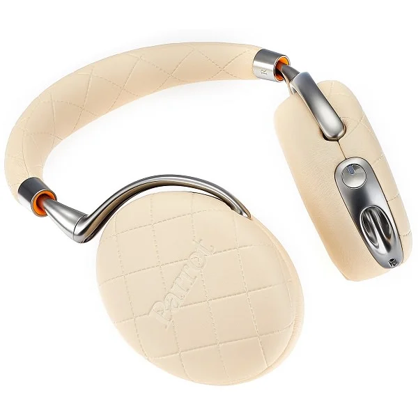 Parrot Zik 3 Wireless Bluetooth Noise-Cancelling Over-Ear Headphone with Mic - Ivory Overstitched