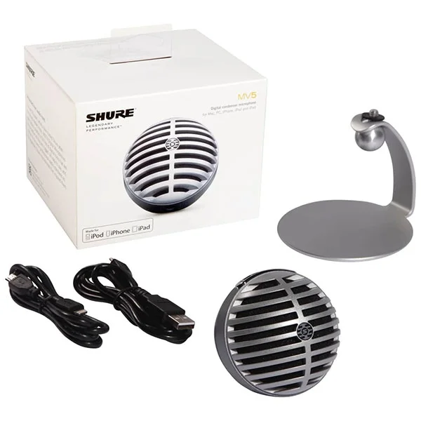 Shure MOTIV™ MV5 Digital Condenser Microphone - Black