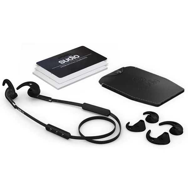 Sudio Tre Wireless Bluetooth On-Ear Earbud with Mic - Black