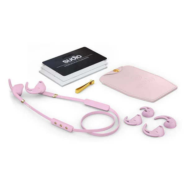 Sudio Tre Wireless Bluetooth On-Ear Earbud with Mic - Pink
