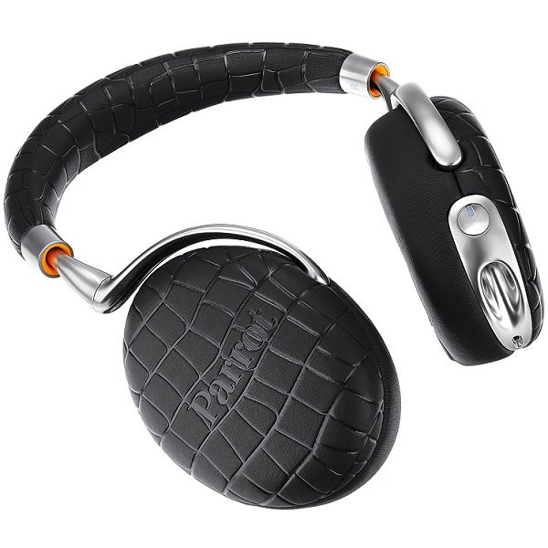 Parrot Zik 3 Wireless Bluetooth Noise-Cancelling Over-Ear Headphone with Mic - Black Crocodile