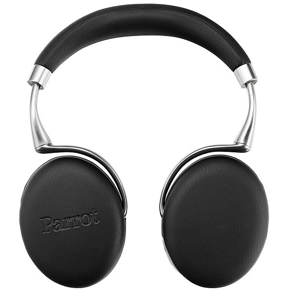 Parrot Zik 3 Wireless Bluetooth Noise-Cancelling Over-Ear Headphone with Mic - Black Leather Grain