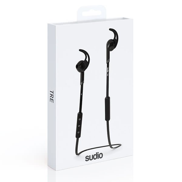 Sudio Tre Wireless Bluetooth On-Ear Earbud with Mic - Black Sudio Tre Wireless Bluetooth On-Ear Earbud with Mic - Black