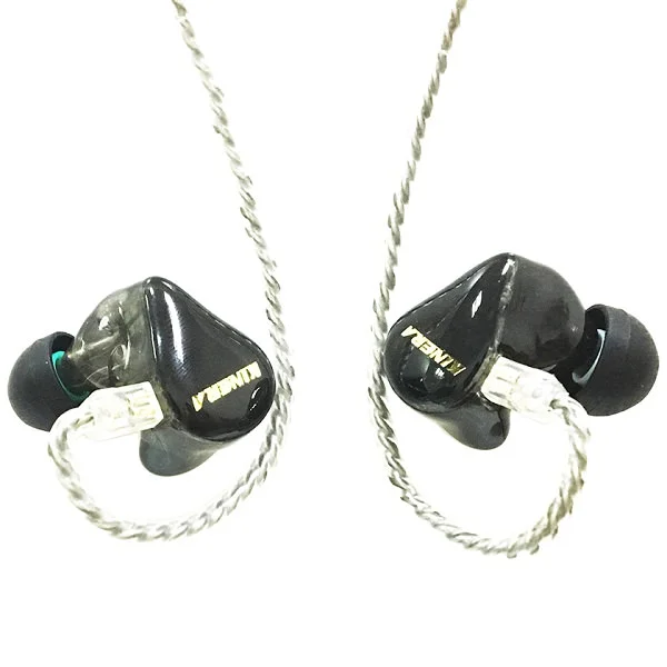 Kinera H3 3-Driver Hybrid In-Ear Earphone - Smoke Black