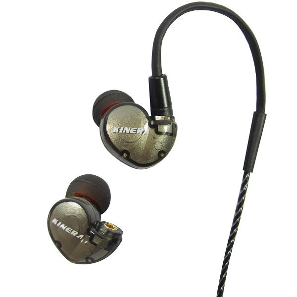 Kinera BD005 2-Driver Hybrid In-Ear Earphone with Mic - Smoke Black Kinera BD005 2-Driver Hybrid In-Ear Earphone with Mic - Smoke Black