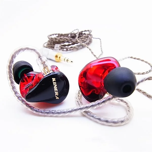 Kinera H3 3-Driver Hybrid In-Ear Earphone - Red