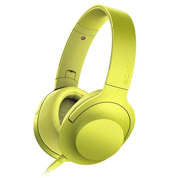 Sony MDR-100AAP Over-Ear Headphone with Mic - Lime Yellow