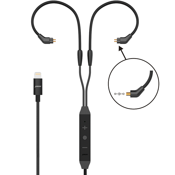 AAW Capri Lightning Copper Upgrade Cable with Mic [Display Set]