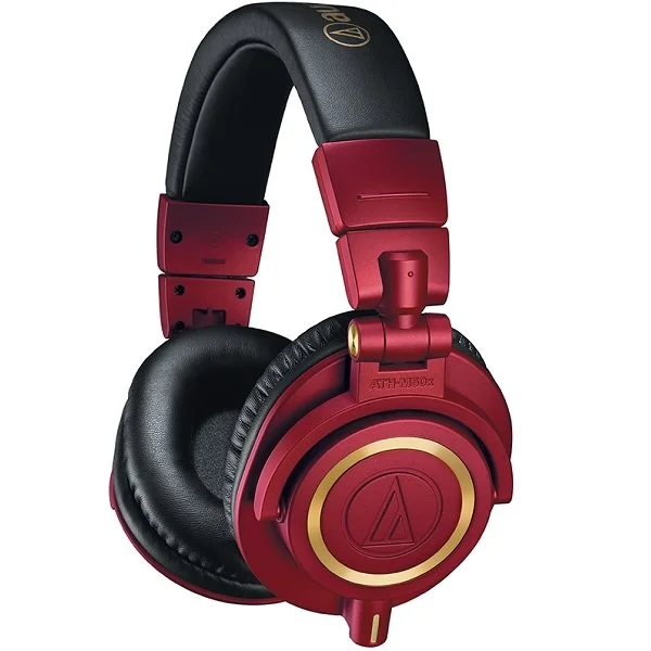 Audio-Technica ATH-M50xRD Professional Studio Monitoring Over-Ear Headphone - Red [Limited Edition]