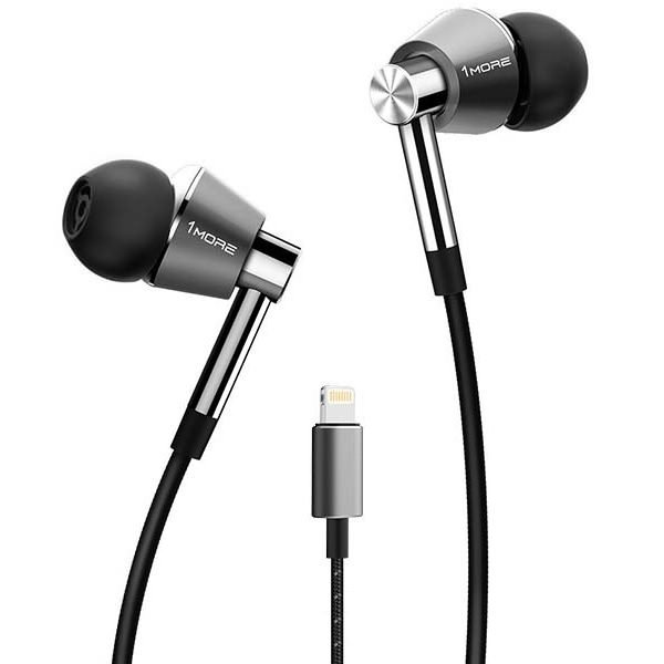 1MORE E1001L Triple Driver Hybrid Lightning In-Ear Earphone with Mic - Titanium 